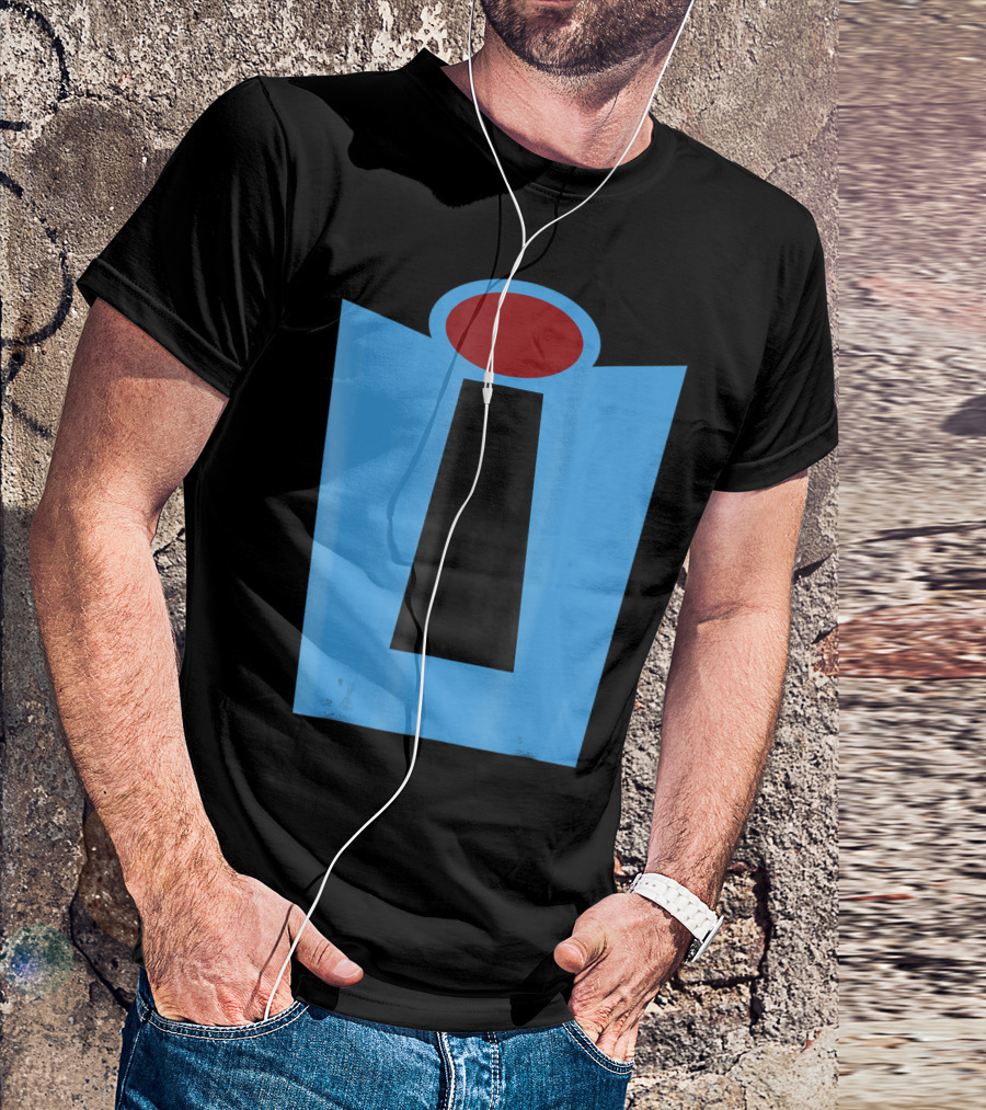 Disney Pixar Incredibles Blue Suit Icon Red Oval T-Shirt