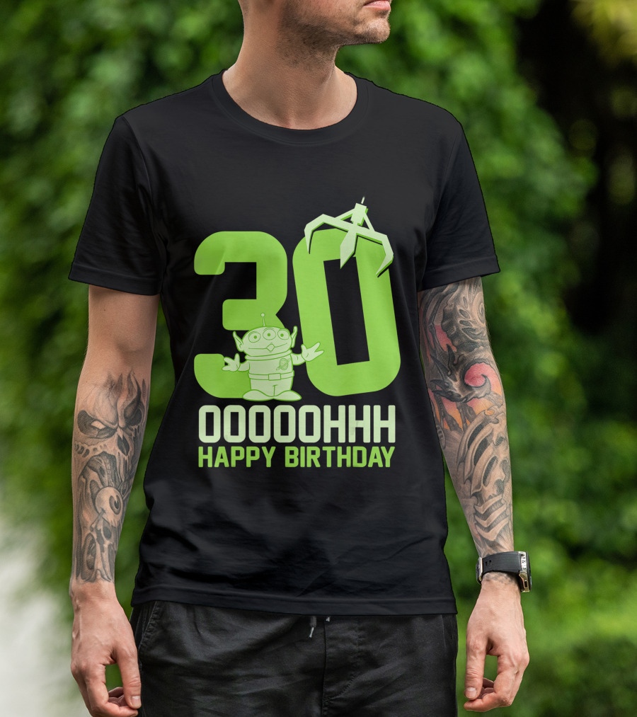 Disney Pixar Toy Story Alien Ooooh 30 Happy Birthday T-Shirt