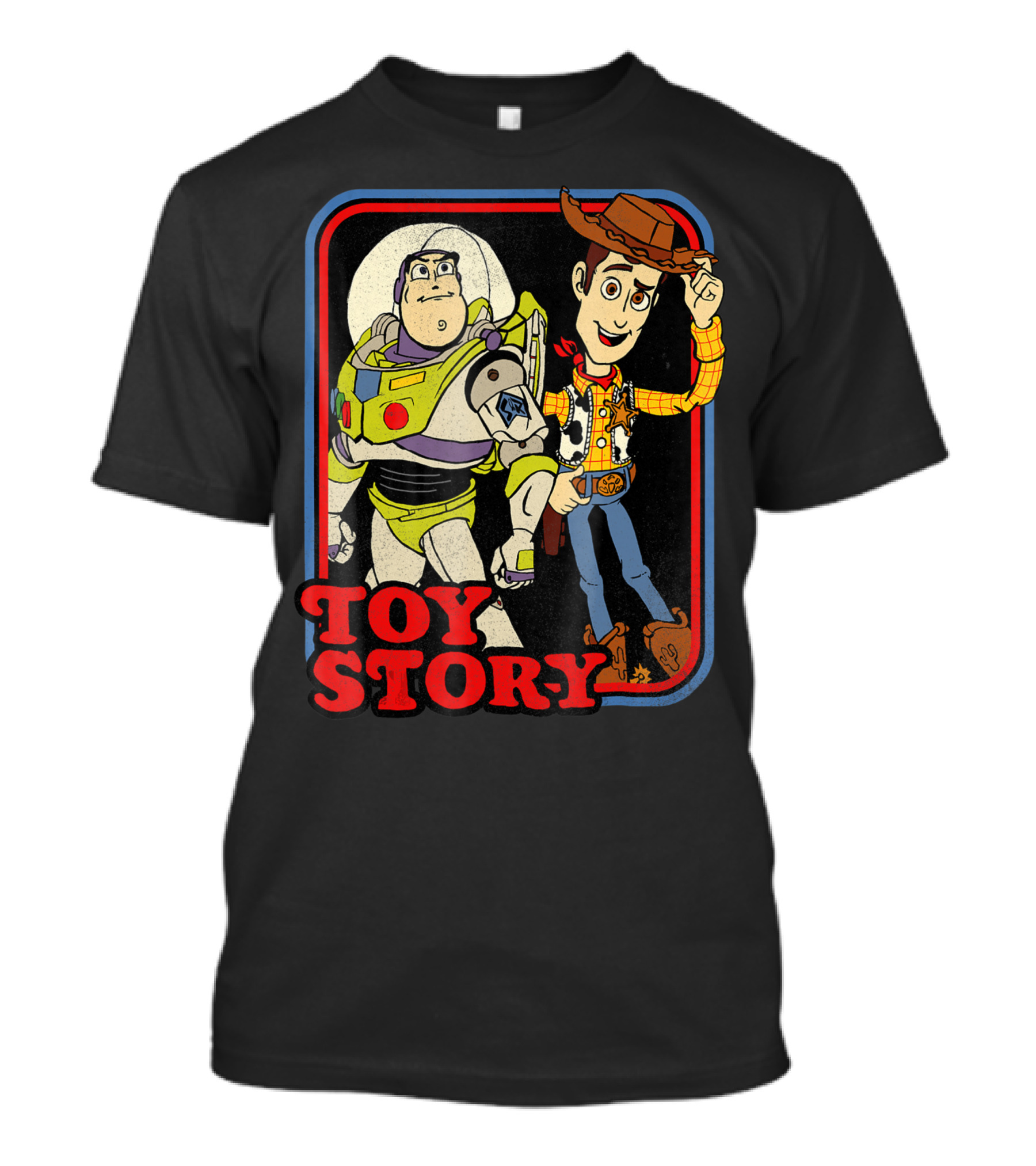 Toy Story Buzz And Woody Vintage Book Style Disney Pixar T-Shirt