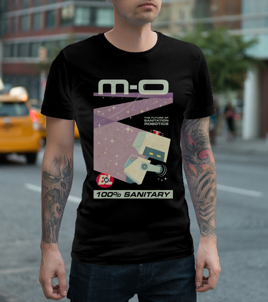 Disney Pixar M-O 100% Sanitary The Future Of Sanitation Robotics T-Shirt