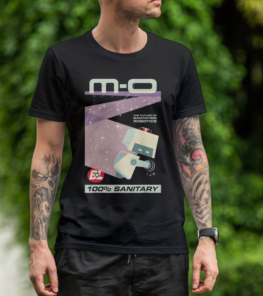 Disney Pixar M-O 100% Sanitary The Future Of Sanitation Robotics T-Shirt