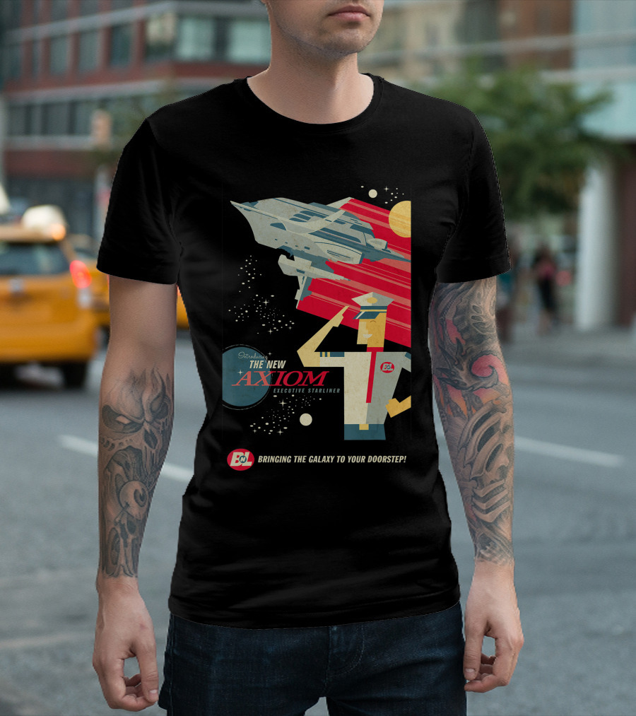 Disney Pixar Wall E Axiom Bringing the Galaxy to Your Doorstep T-Shirt