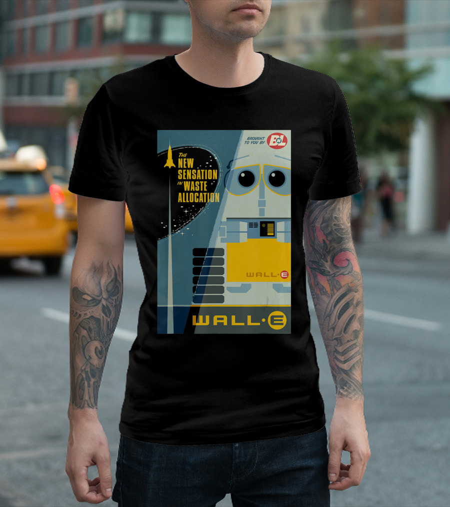 BnL Presents Wall E The New Sensation in Waste Allocation T-Shirt