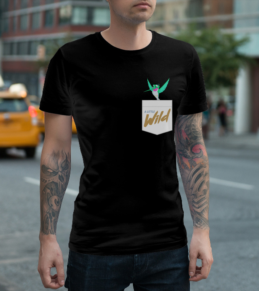 Disney Pocahontas Flit Hummingbird A Little Wild Pocket T-Shirt