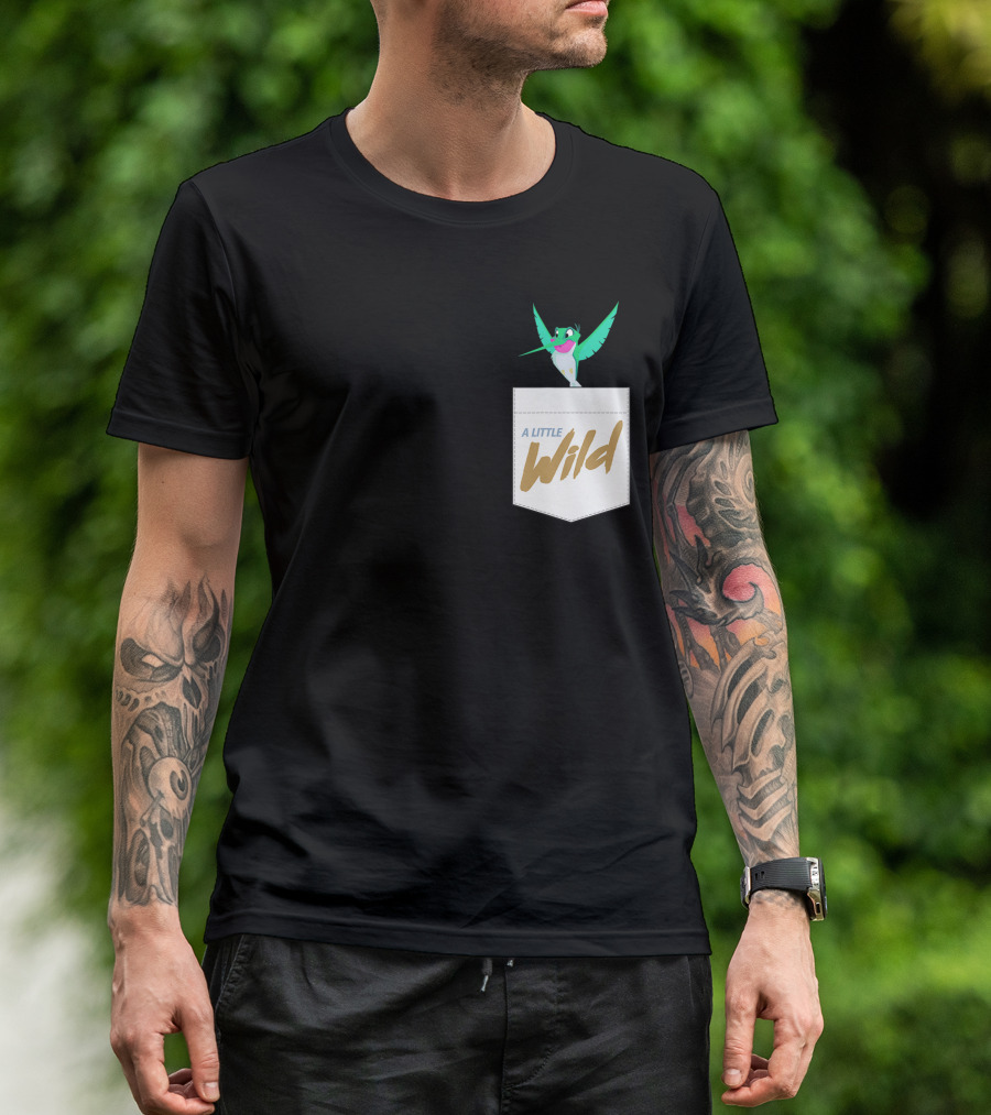 Disney Pocahontas Flit Hummingbird A Little Wild Pocket T-Shirt