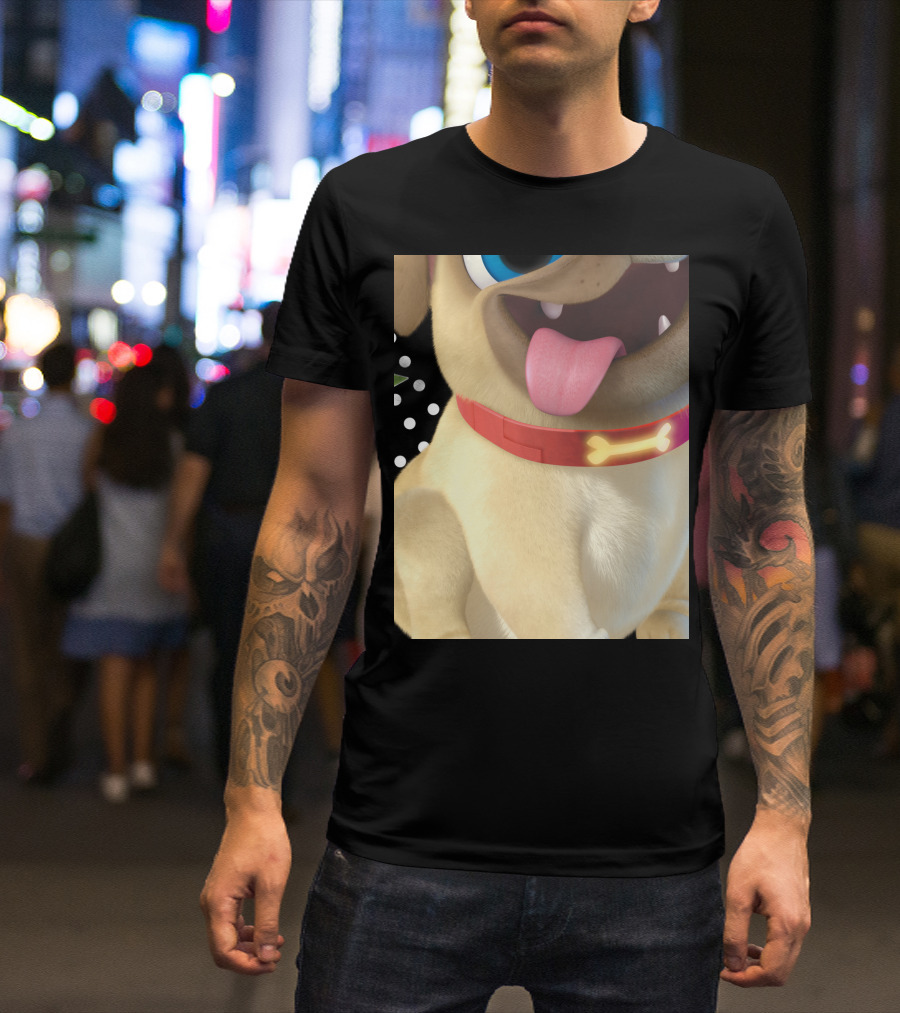 Disney Puppy Dog Pals Rolly Pug Wearing Bone Collar T-Shirt