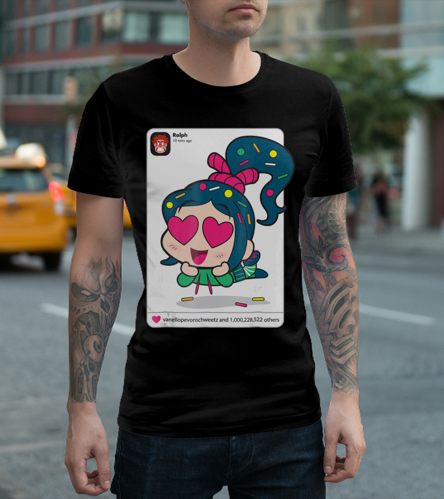 Ralph Breaks The Internet Vanellope von Schweetz Heart Eyes Sprinkles T-Shirt