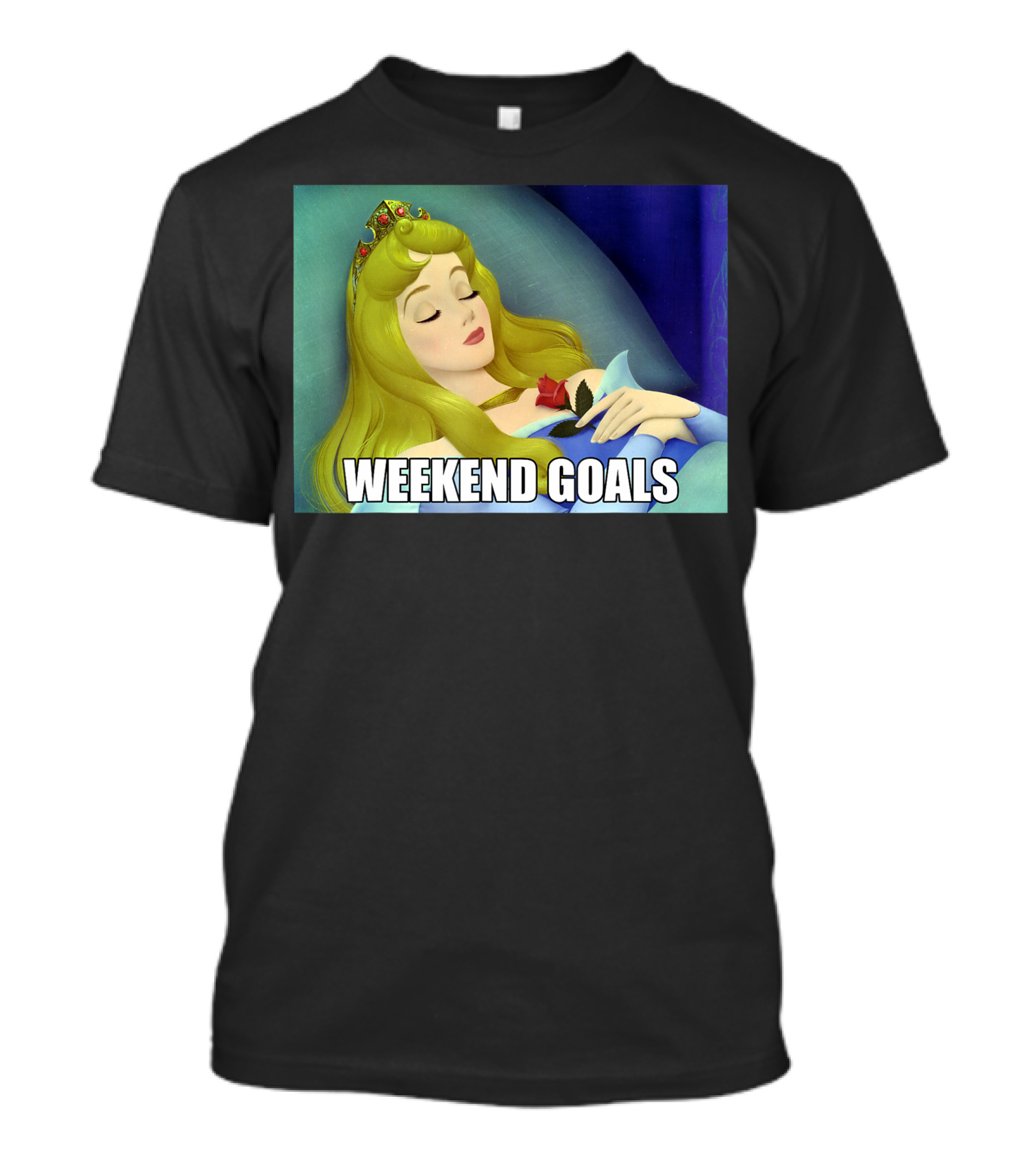 Disney Sleeping Beauty Aurora Sleeping Weekend Goals T-Shirt