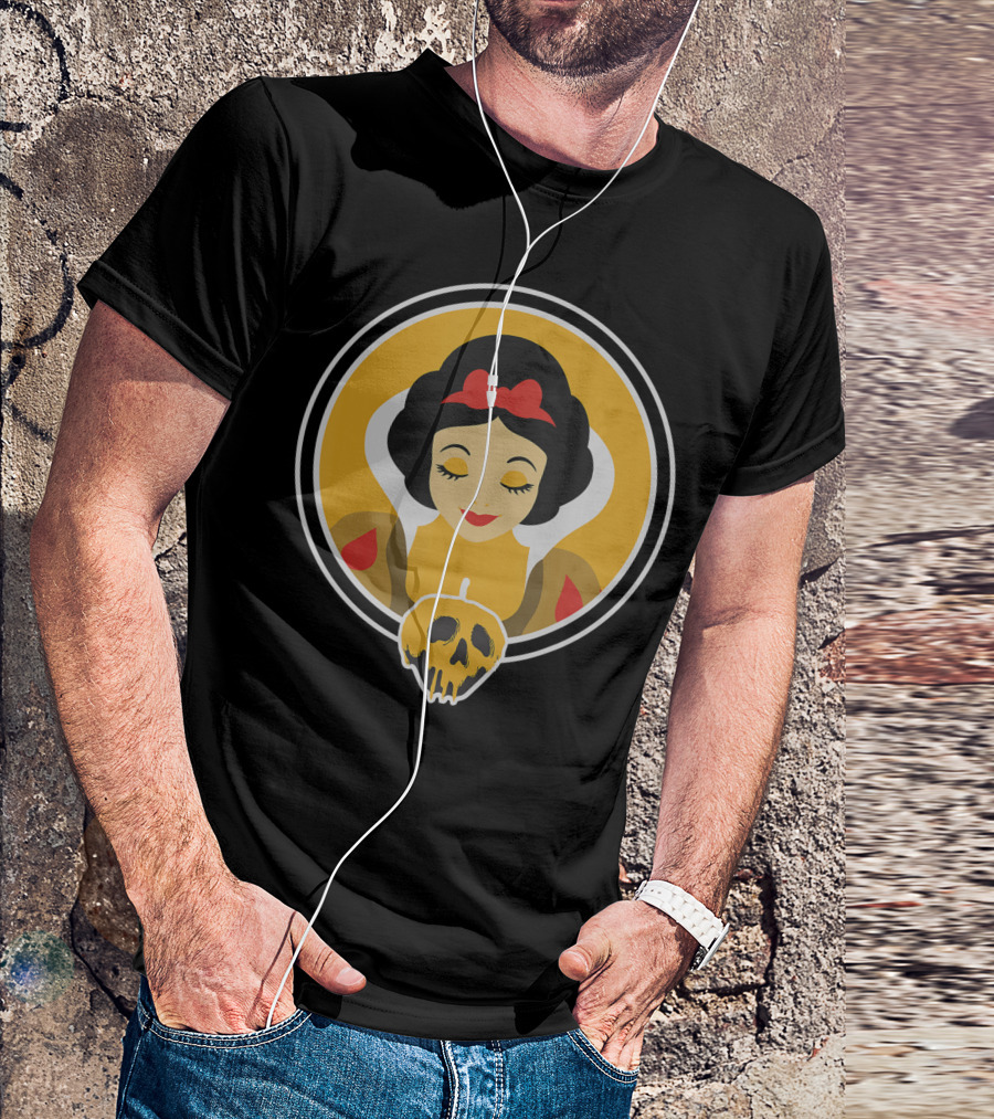 Disney Snow White And Poisoned Apple Iconic Circle Emblem T-Shirt