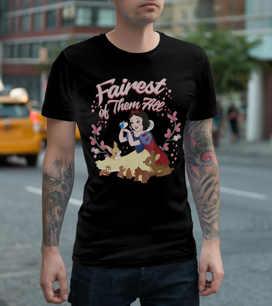 Fairest of Them All Snow White Floral Wreath Disney T-Shirt