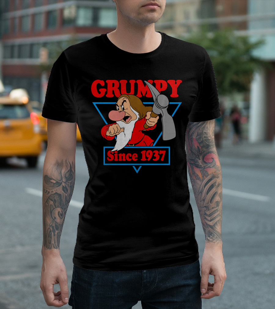 Disney Snow White Grumpy Since 1937 Triangle T-Shirt