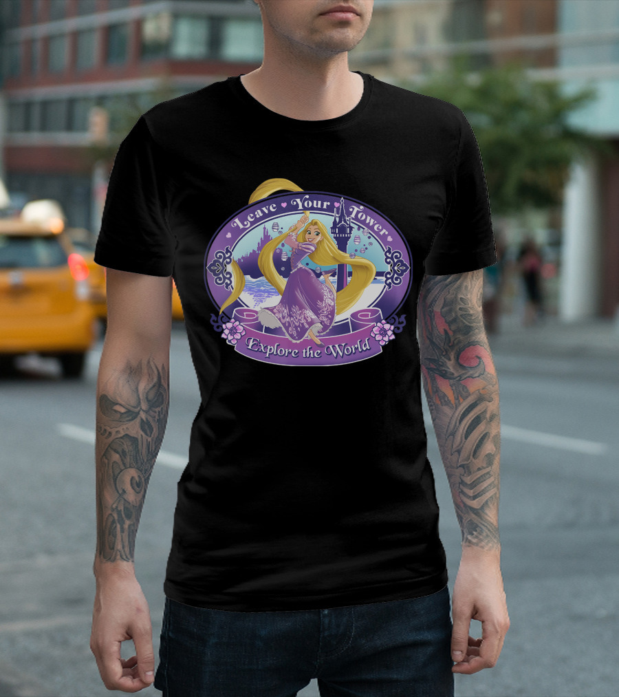 Disney Tangled Leave Your Tower Explore The World T-Shirt