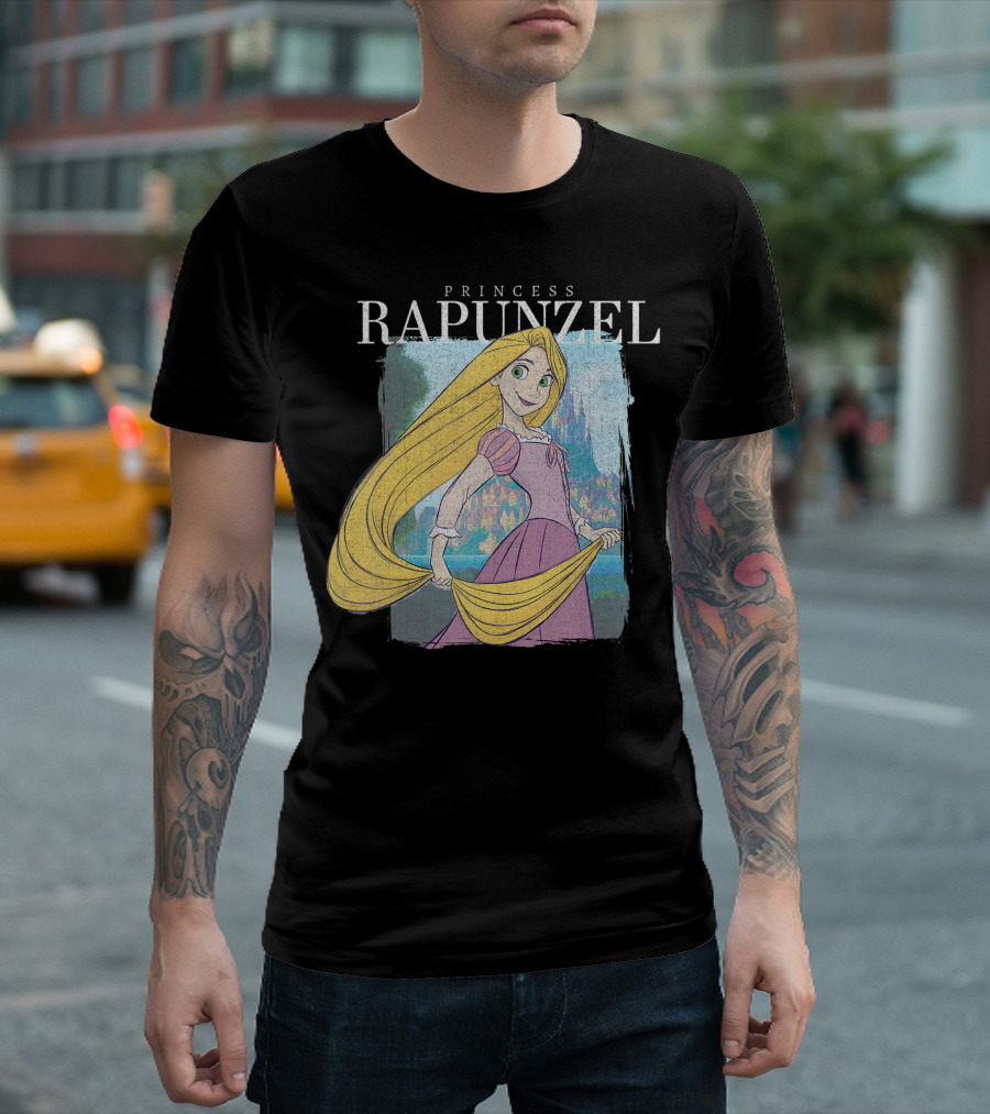 Princess Rapunzel Disney Tangled Castle Scene T-Shirt