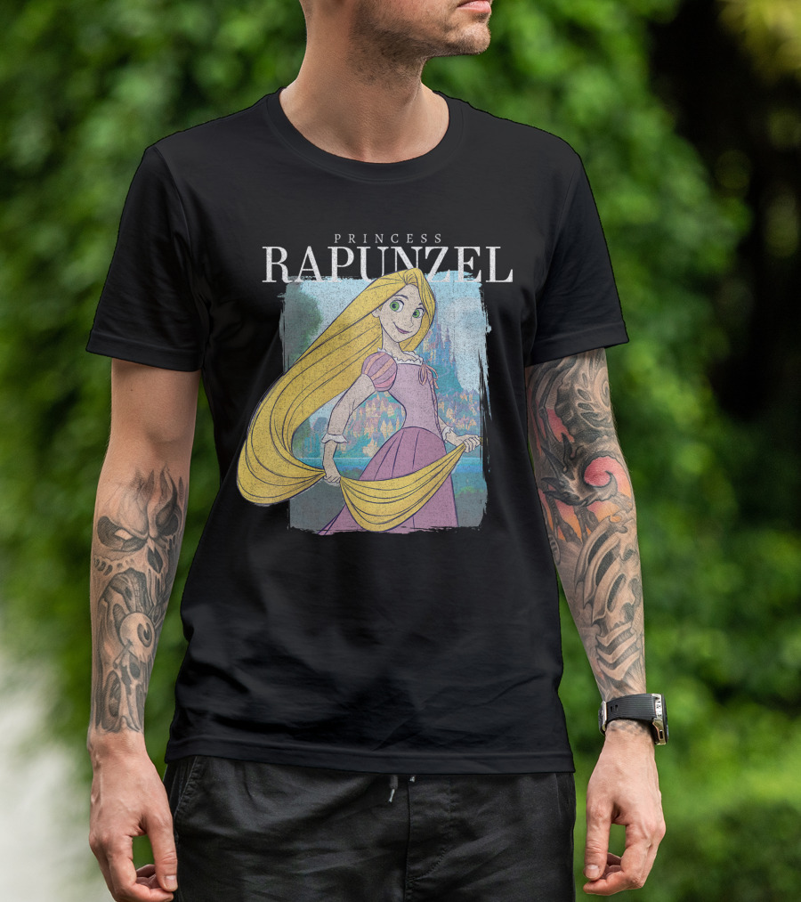 Princess Rapunzel Disney Tangled Castle Scene T-Shirt