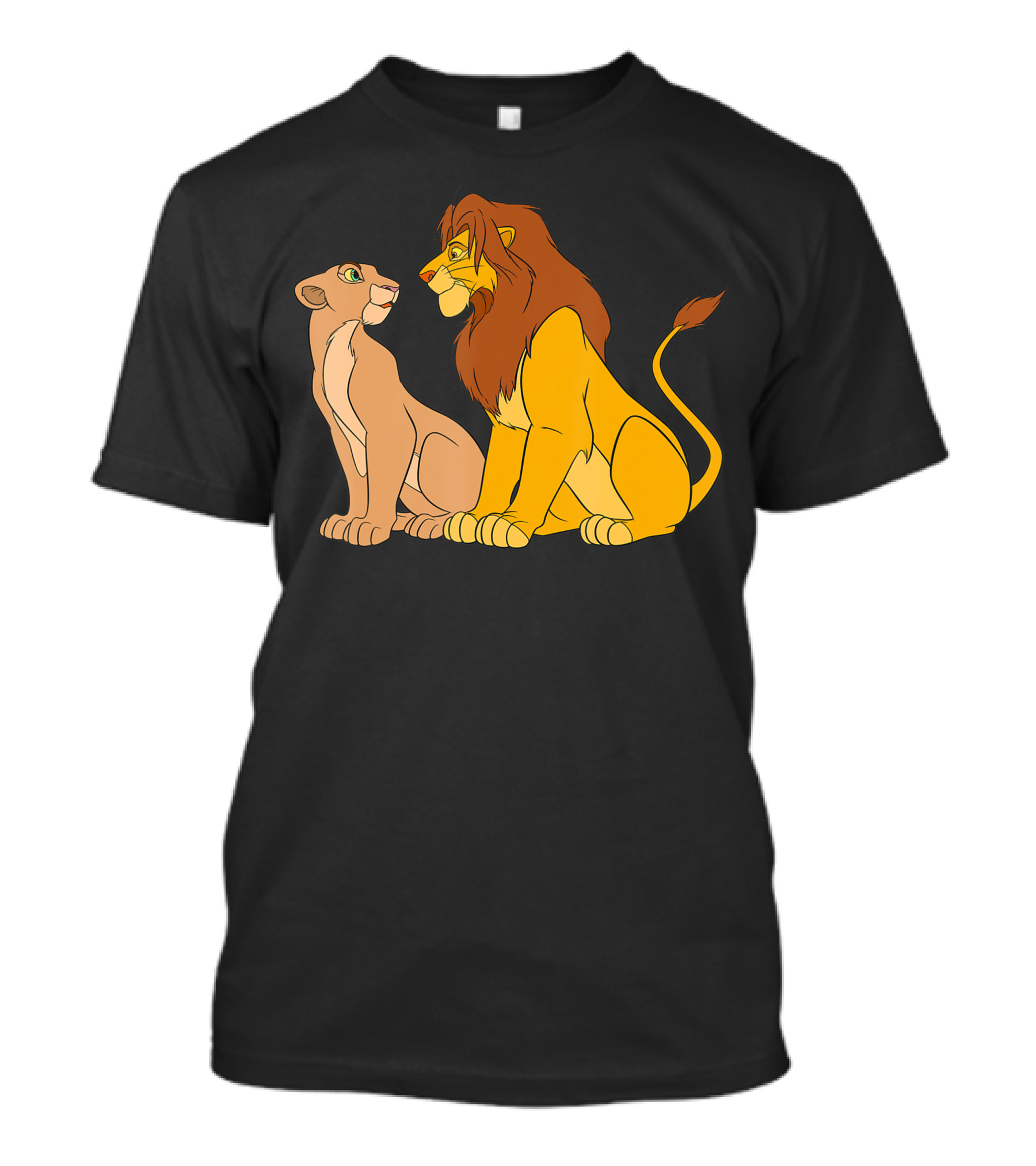 The Lion King Classic Simba Nala Illustration Disney Collection T-Shirt