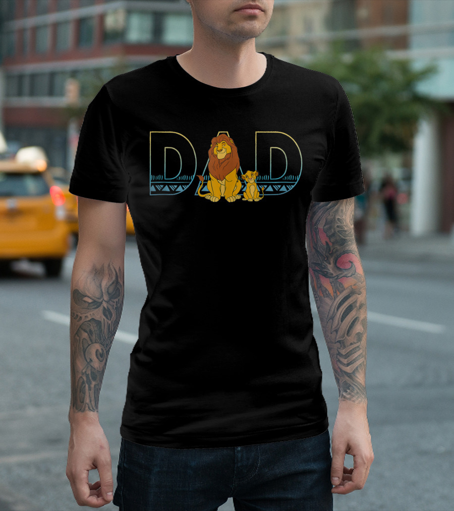 Disney The Lion King Simba Mufasa Dad T-Shirt