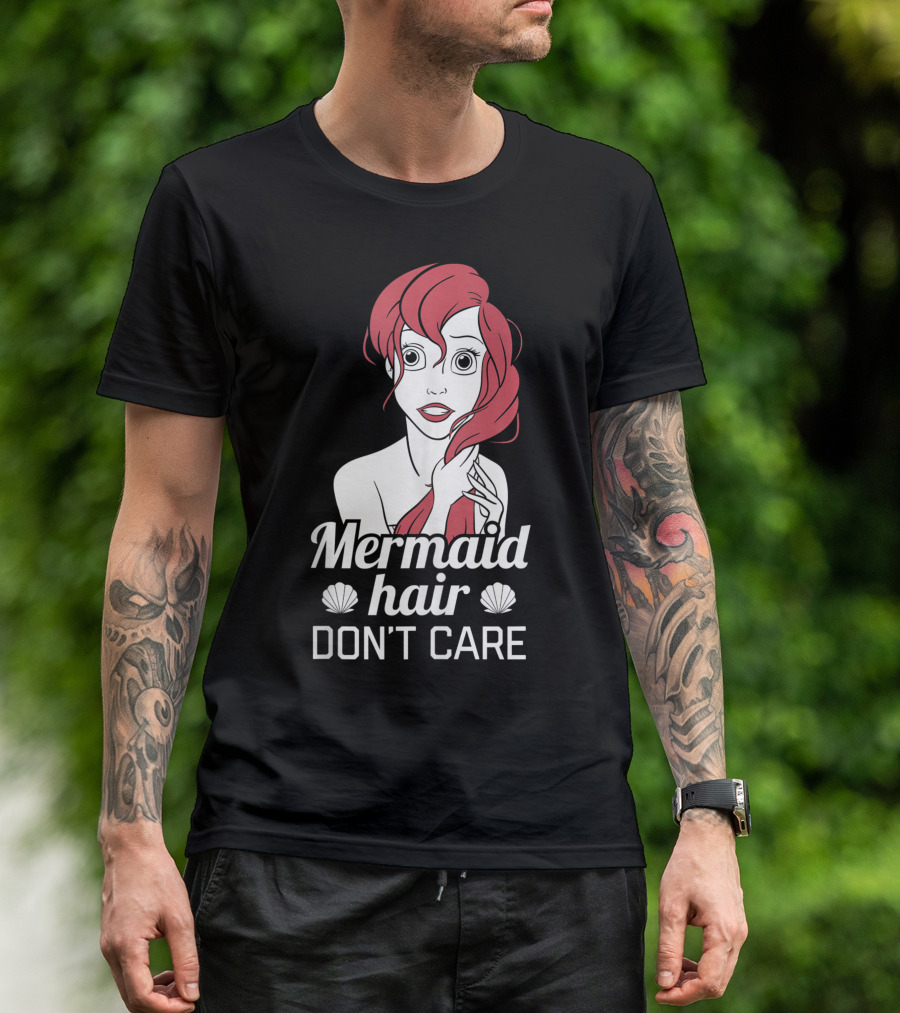 Disney The Little Mermaid Ariel Mermaid Hair Don't Care T-Shirt