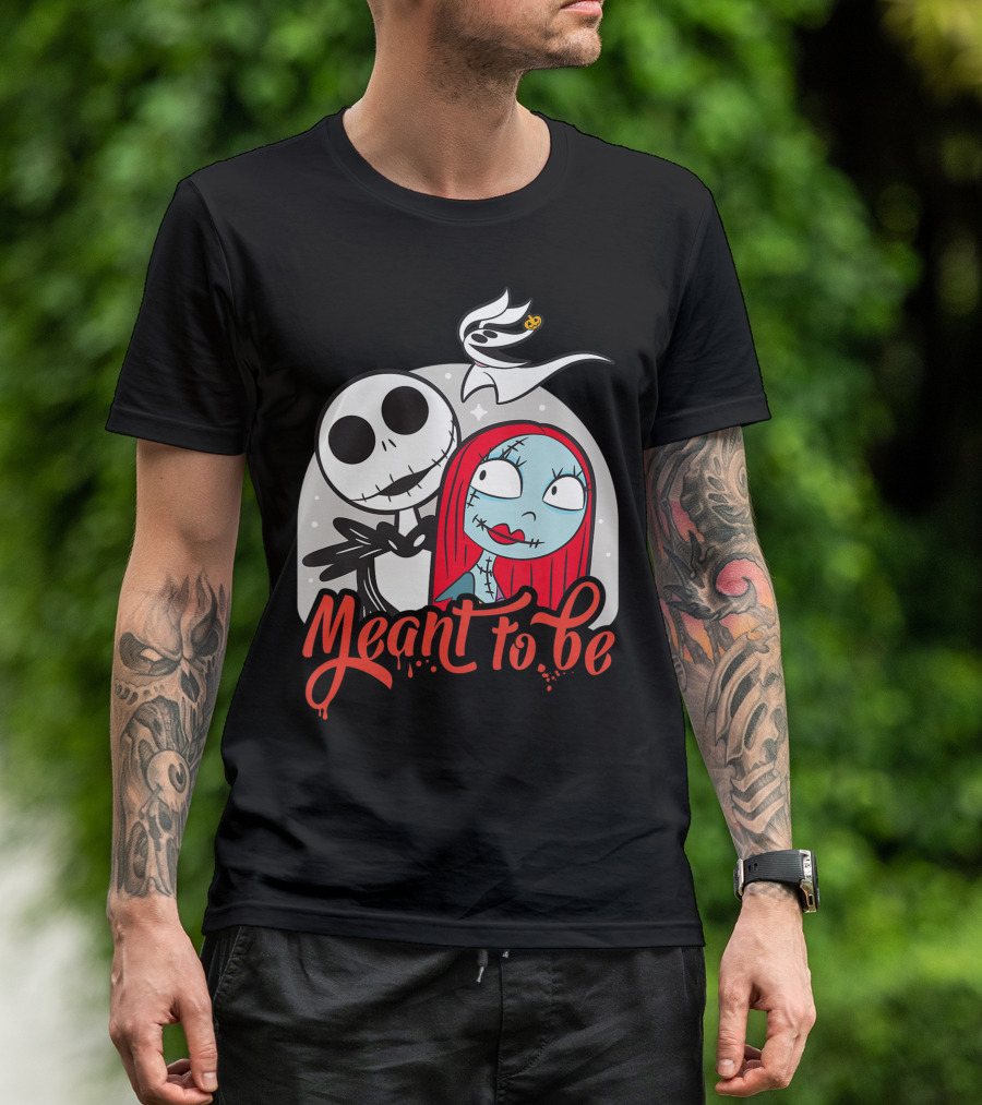 Disney The Nightmare Before Christmas Jack And Sally Meant To Be T-Shirt