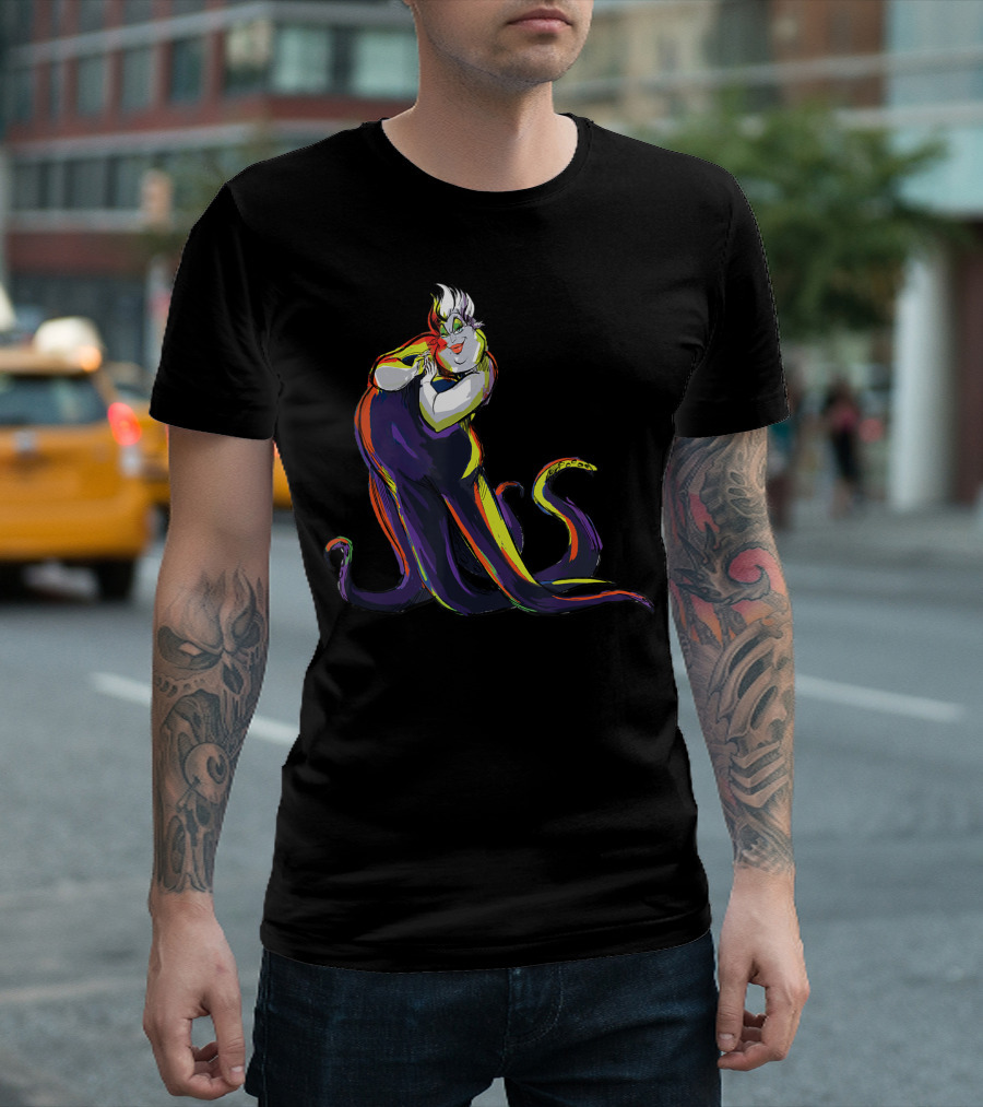 Disney Ursula Stylized Colorful T-Shirt