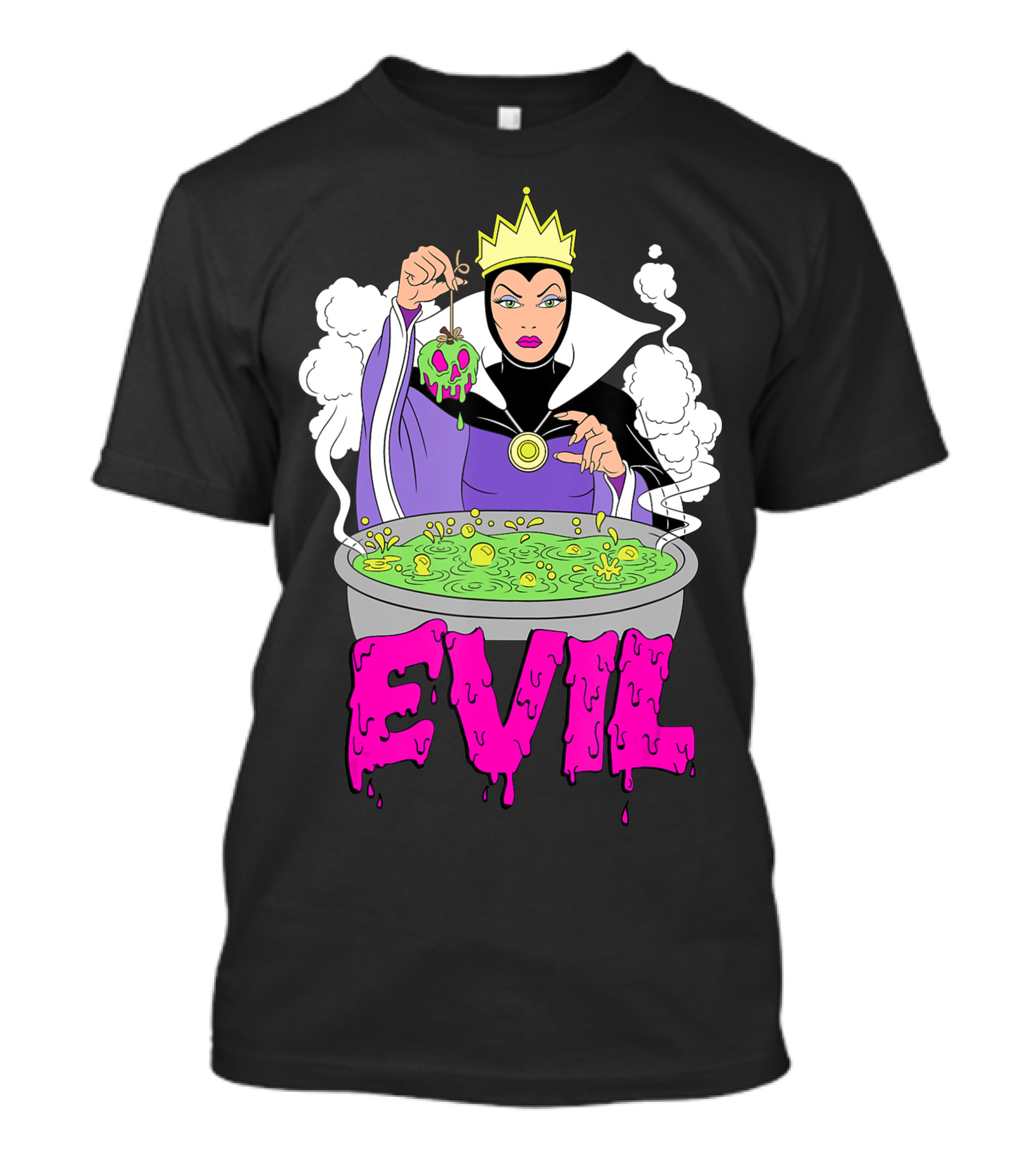 Disney Villains Evil Queen Grime Cauldron And Poison Apple T-Shirt