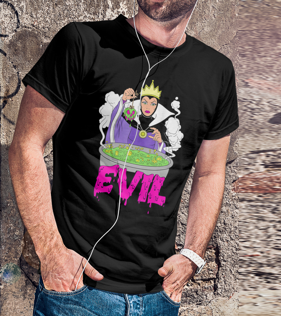 Disney Villains Evil Queen Grime Cauldron And Poison Apple T-Shirt