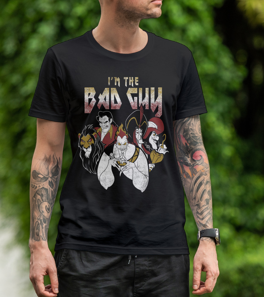 I'm The Bad Guy Disney Villains Group Shot T-Shirt