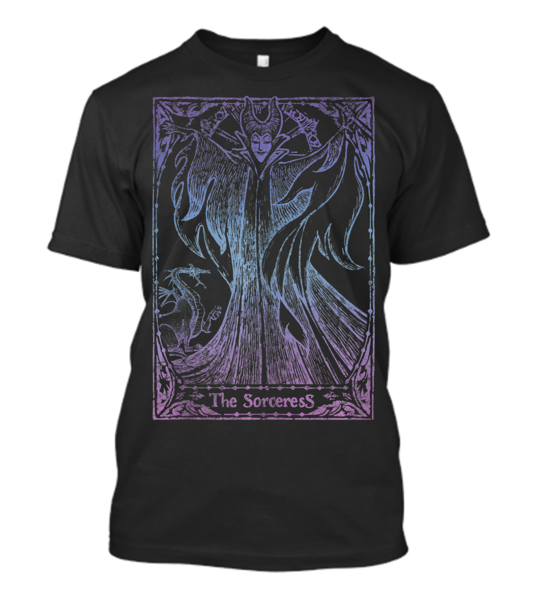 Disney Villains Maleficent The Sorceress Card Gothic T-Shirt