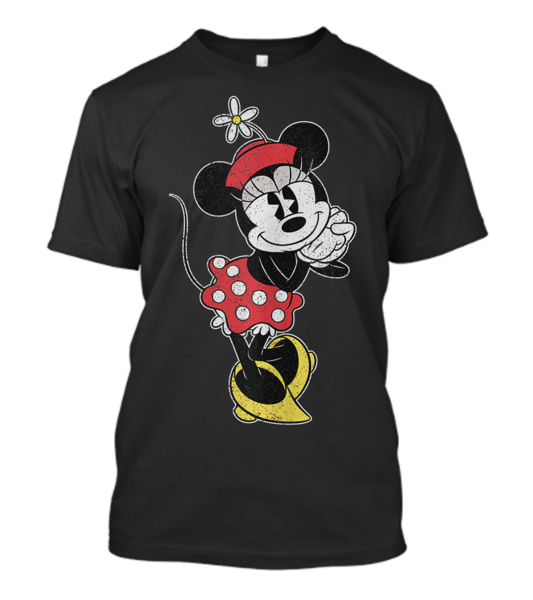 Disney Vintage Minnie Mouse Sweetheart Retro Polka Dot Pose T-Shirt