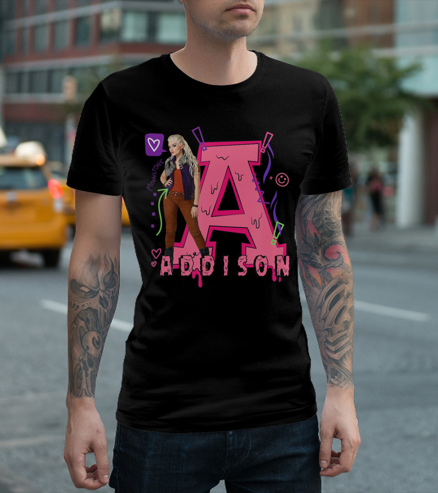 Disney Zombies 2 Addison Moonstone Pink A T-Shirt