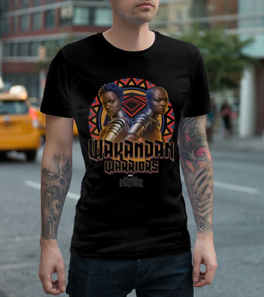 Wakandan Warriors Marvel Black Panther Movie T-Shirt