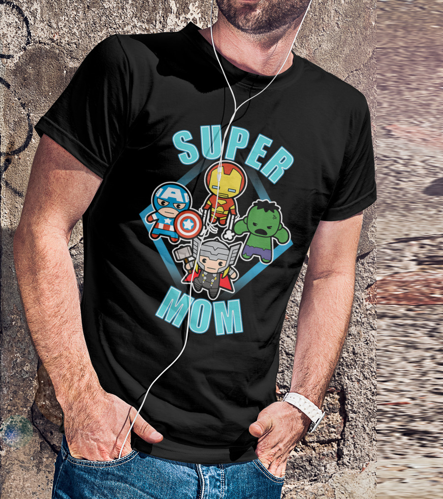 Super Mom Marvel Kawaii Team Super T-Shirt
