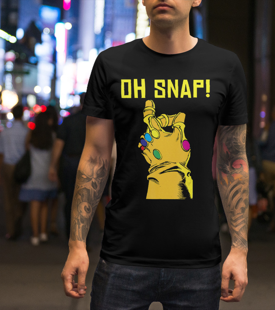 Marvel Thanos Infinity Gauntlet Oh Snap T-Shirt