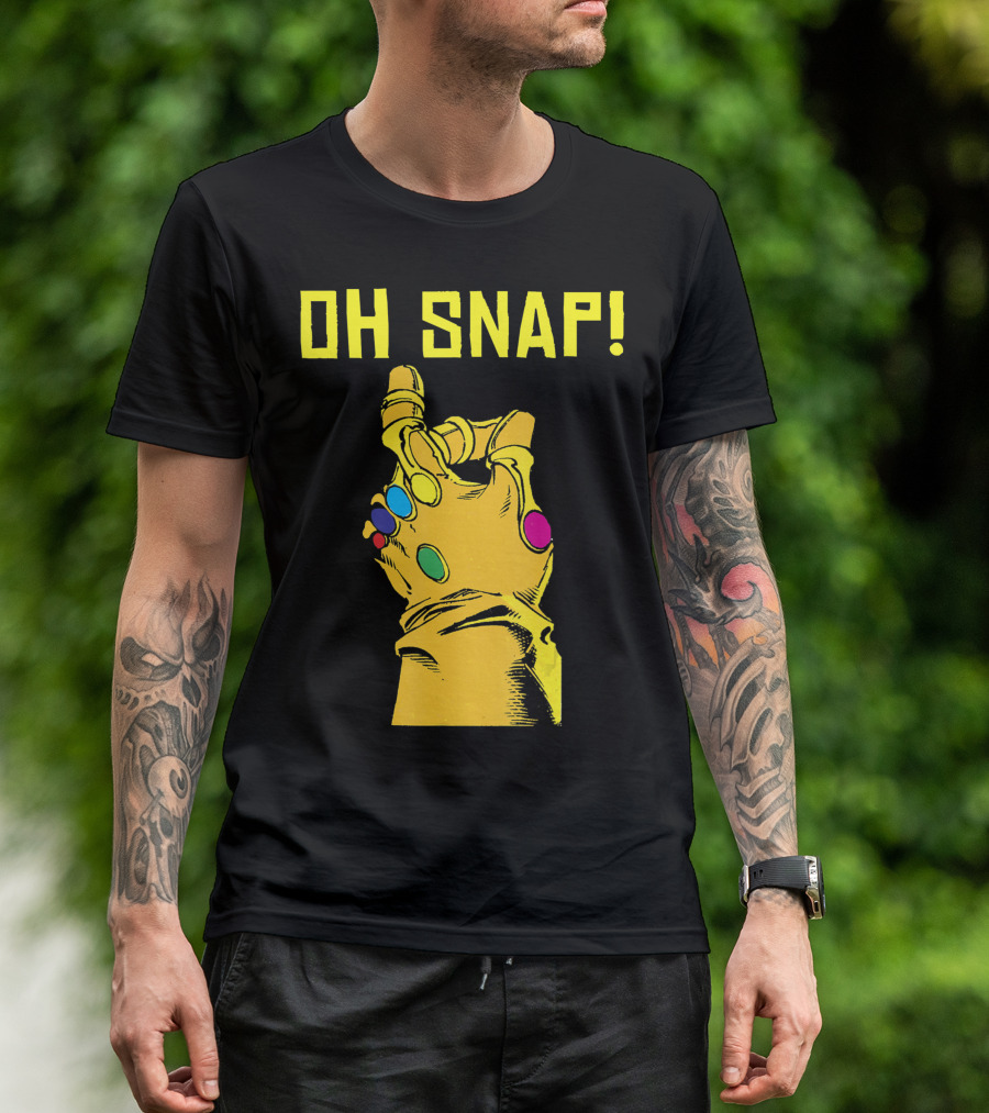 Marvel Thanos Infinity Gauntlet Oh Snap T-Shirt