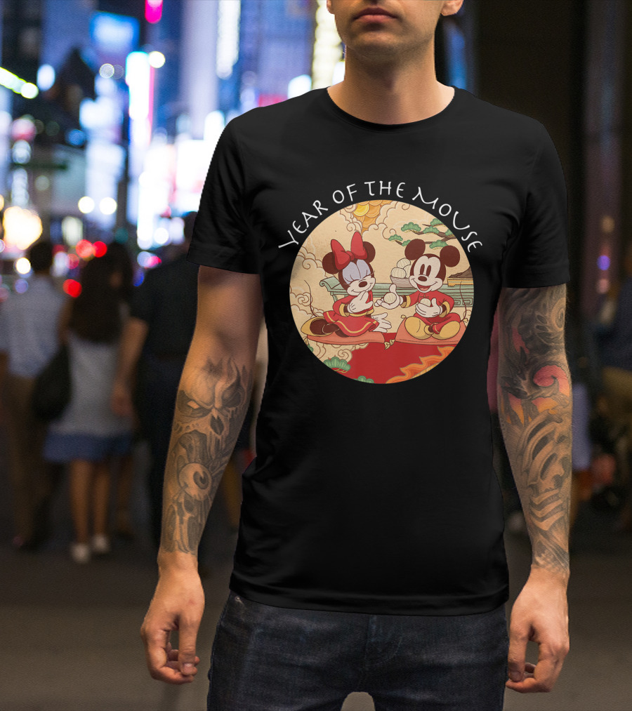 Year Of The Mouse Mickey Mouse Minnie Mouse Chinese New Year T-Shirt