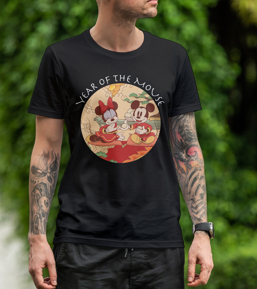 Year Of The Mouse Mickey Mouse Minnie Mouse Chinese New Year T-Shirt