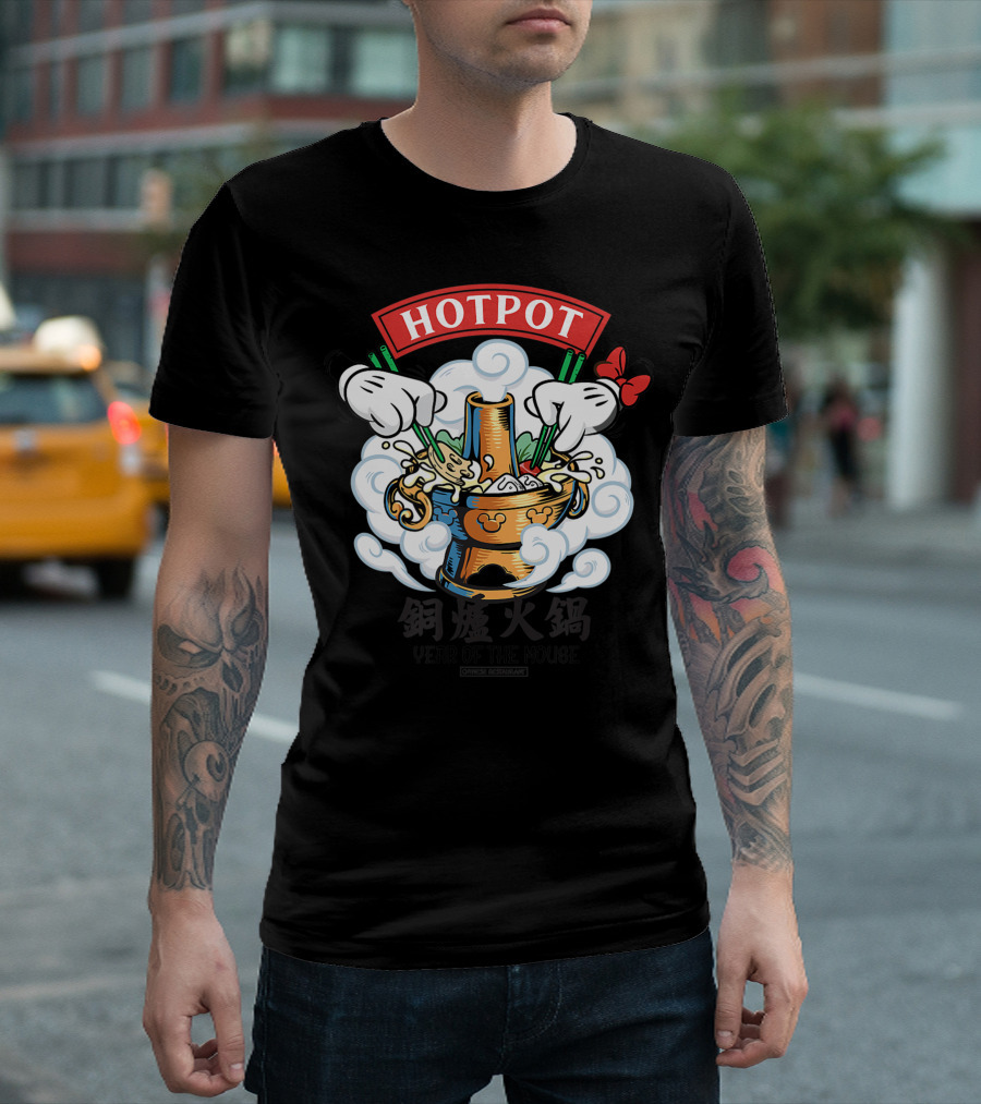 Hotpot Mickey Year Of The Mouse Chinese New Year T-Shirt