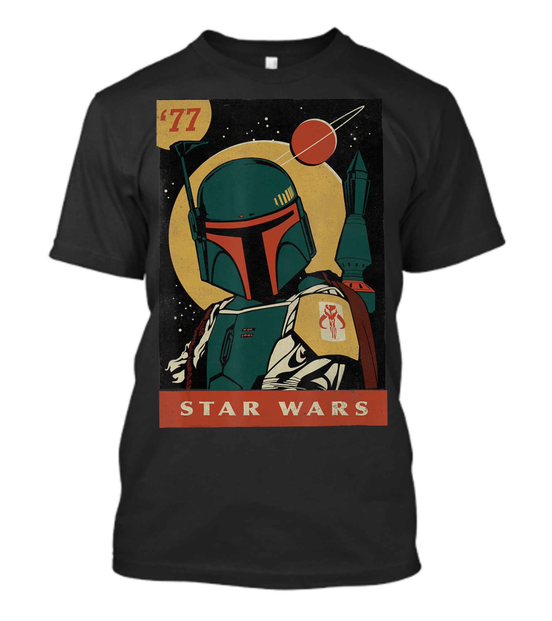 Star Wars '77 Boba Fett Vintage Trading Card T-Shirt