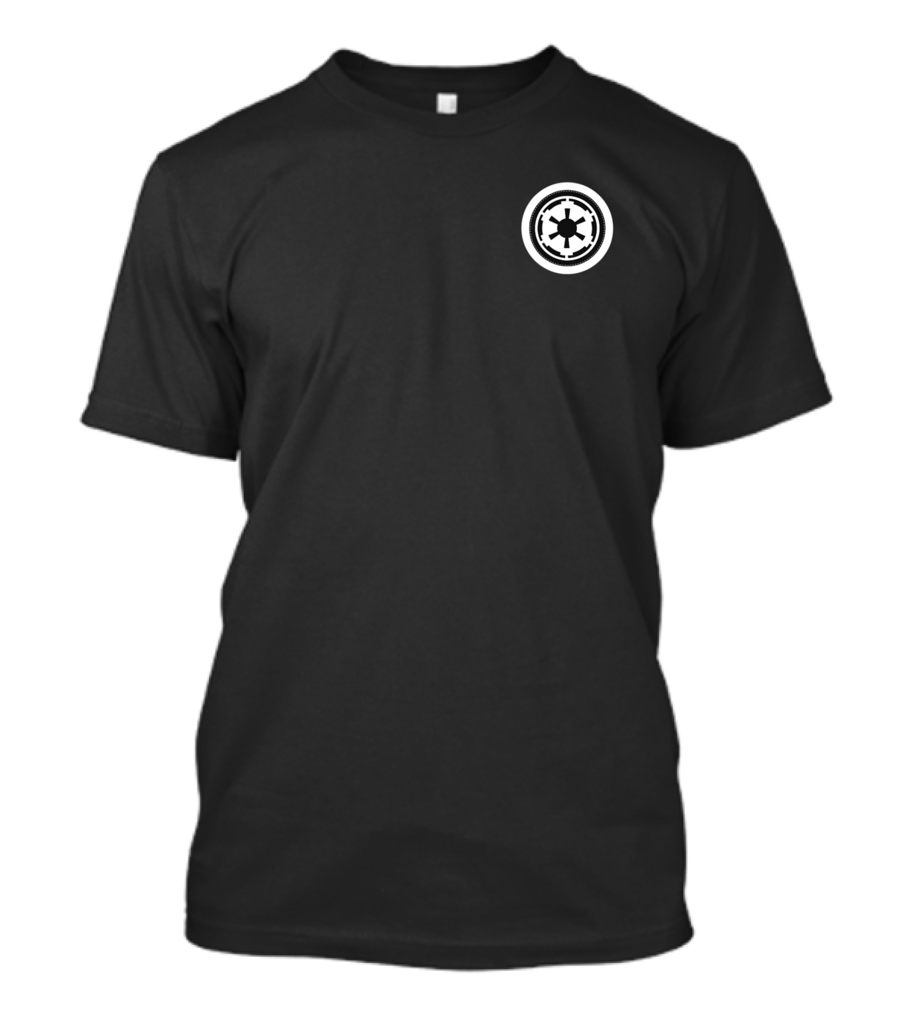 Star Wars Galactic Empire Emblem Left Chest Black T-Shirt