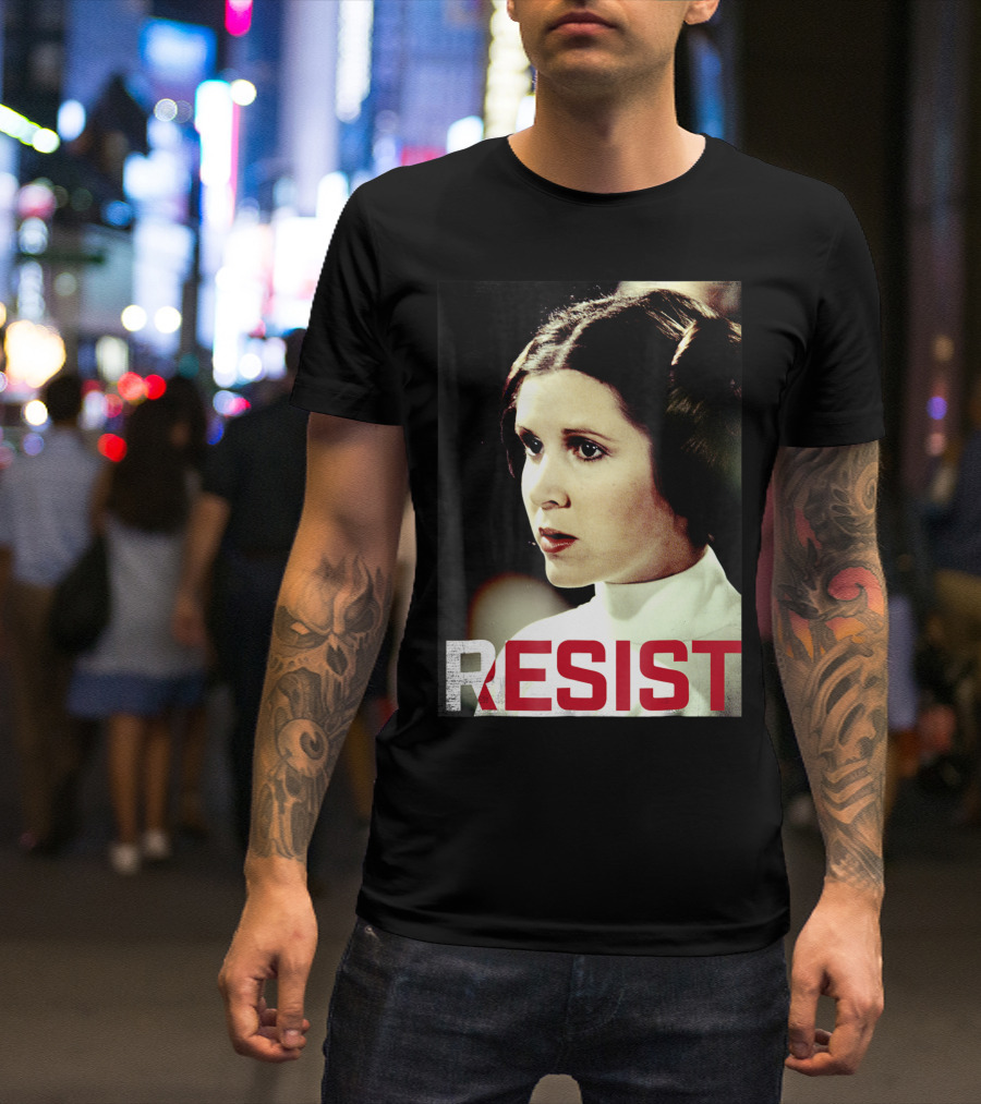 Star Wars Princess Leia Resist Iconic Sci-Fi Rebellion T-Shirt