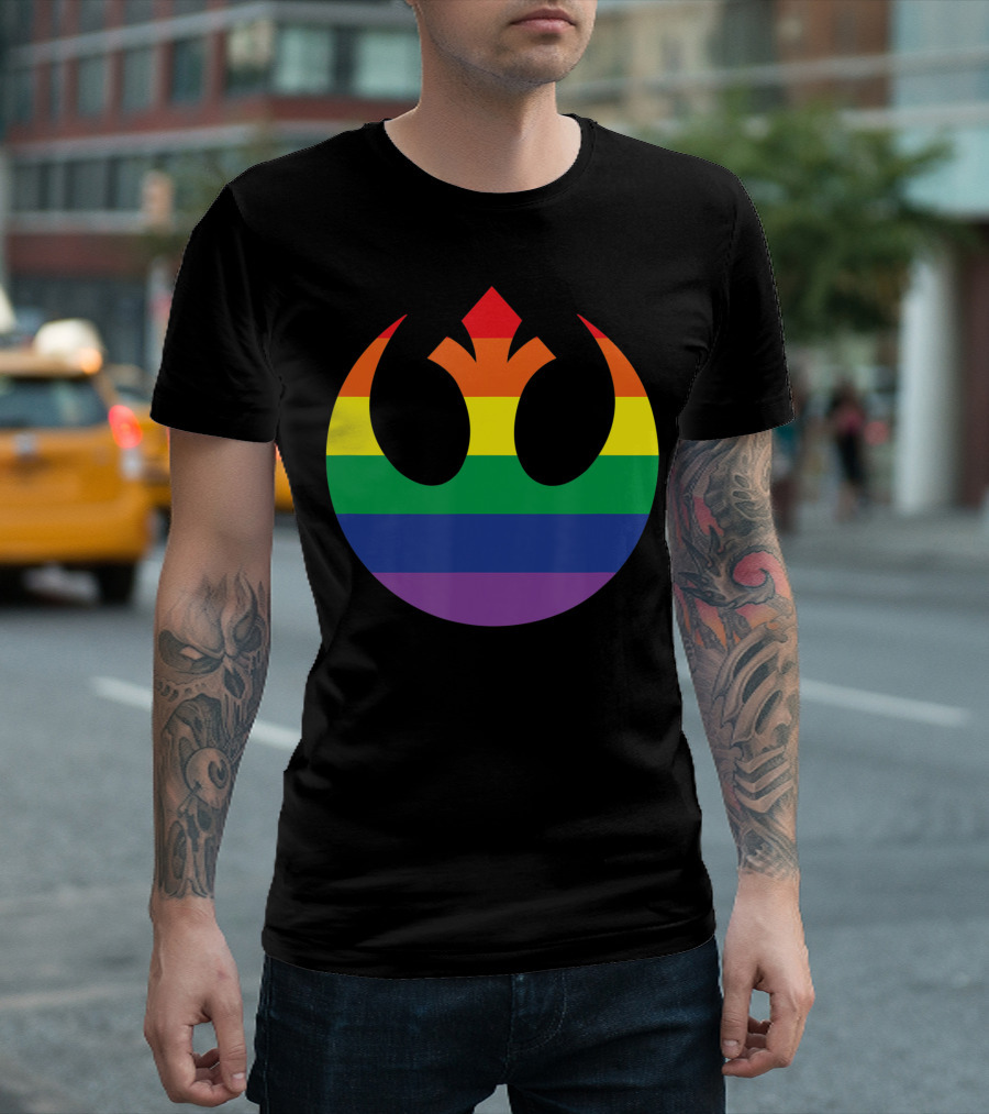 Rebel Alliance Rainbow Star Wars T-Shirt