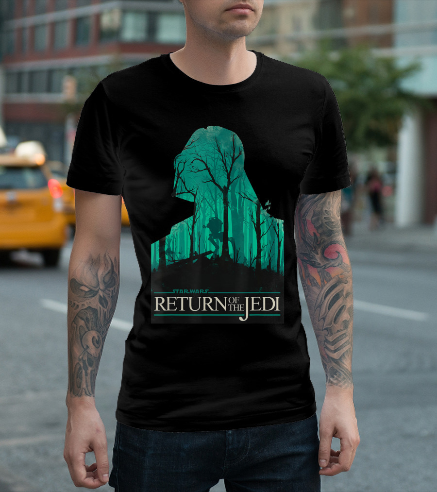 Star Wars Return Of The Jedi Vader Endor Forest T-Shirt
