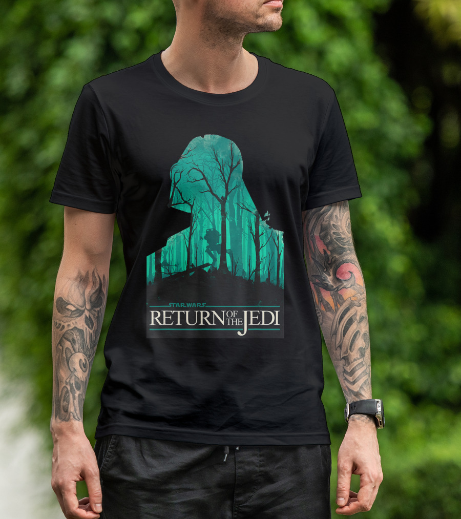 Star Wars Return Of The Jedi Vader Endor Forest T-Shirt