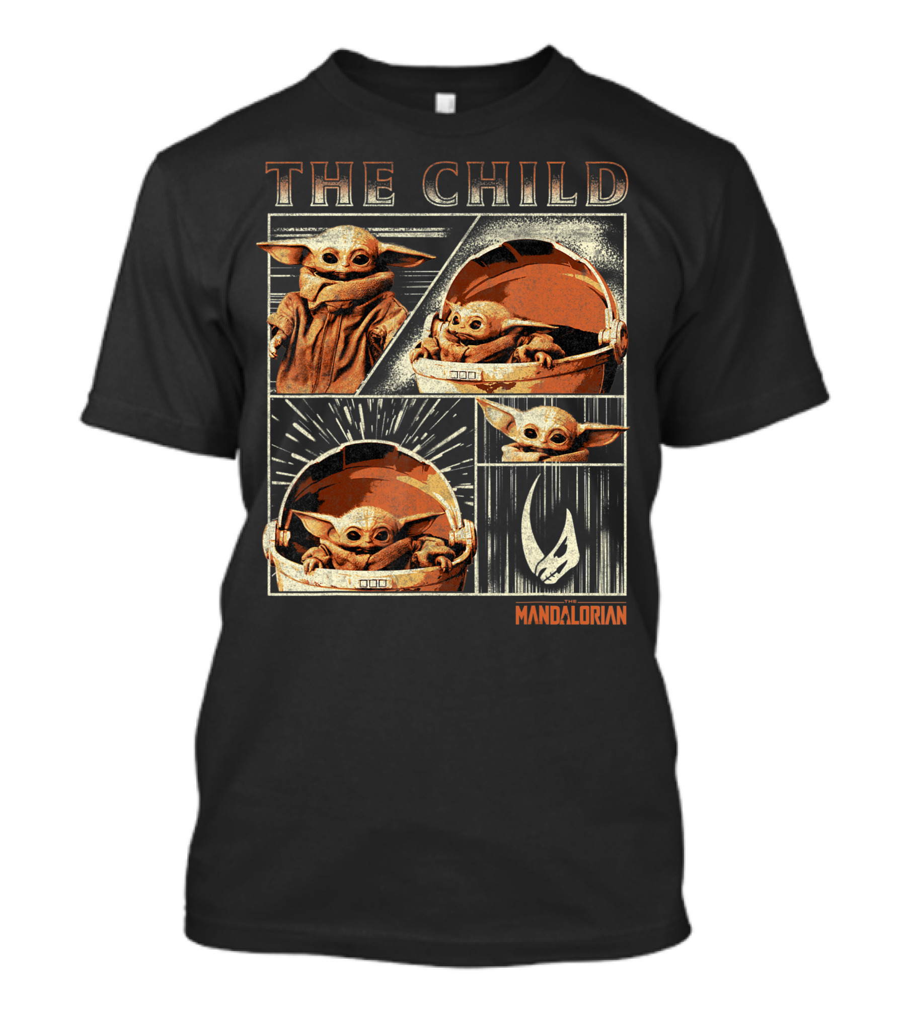 Star Wars The Mandalorian The Child Retro Comic Panel T-Shirt