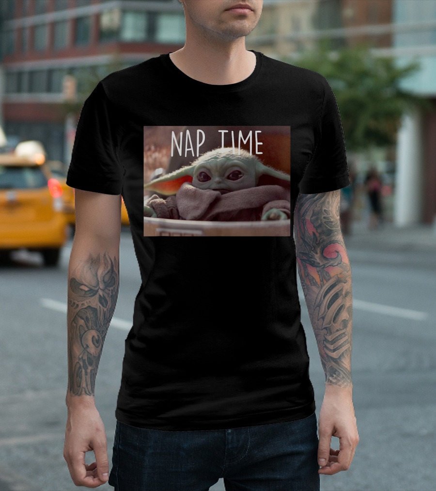 Star Wars The Mandalorian The Child Nap Time Yoda T-Shirt