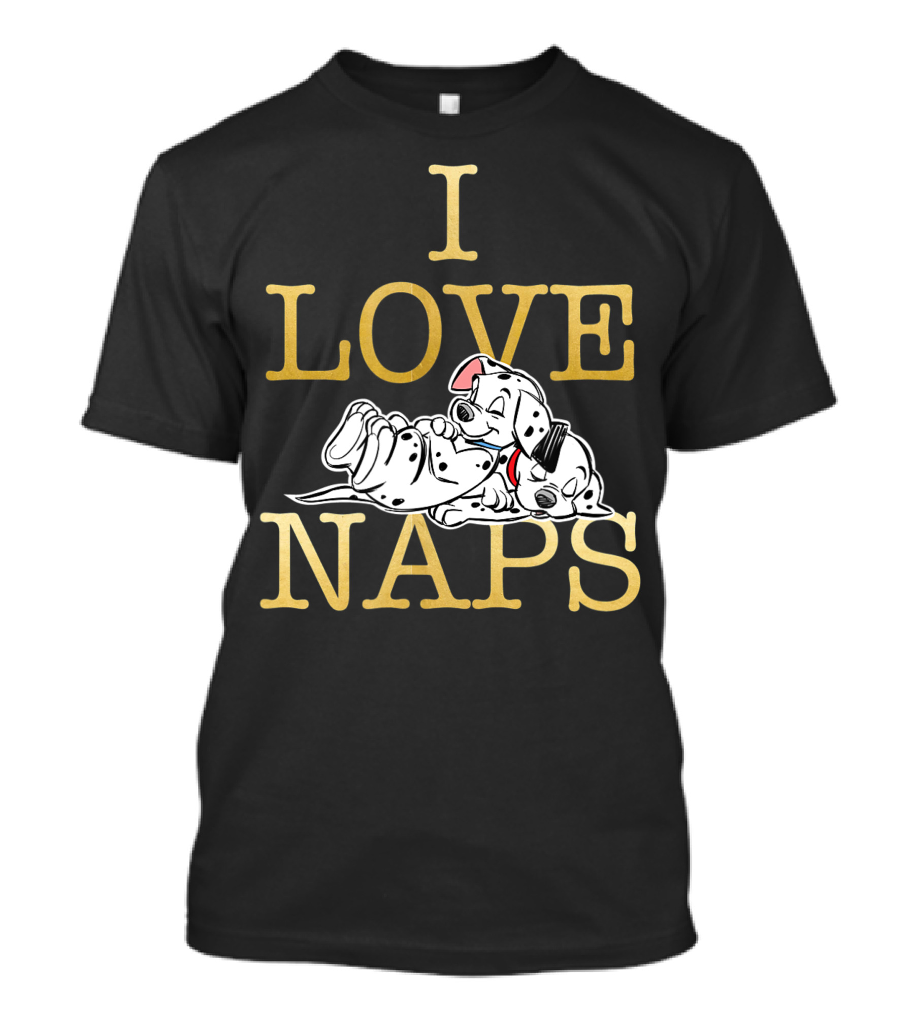 Disney 101 Dalmatians I Love Naps Cute Sleeping Puppies T-Shirt