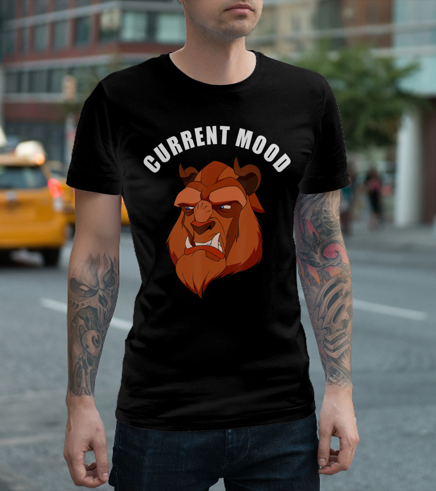 Current Mood Angry Beast Disney Beauty And The Beast T-Shirt