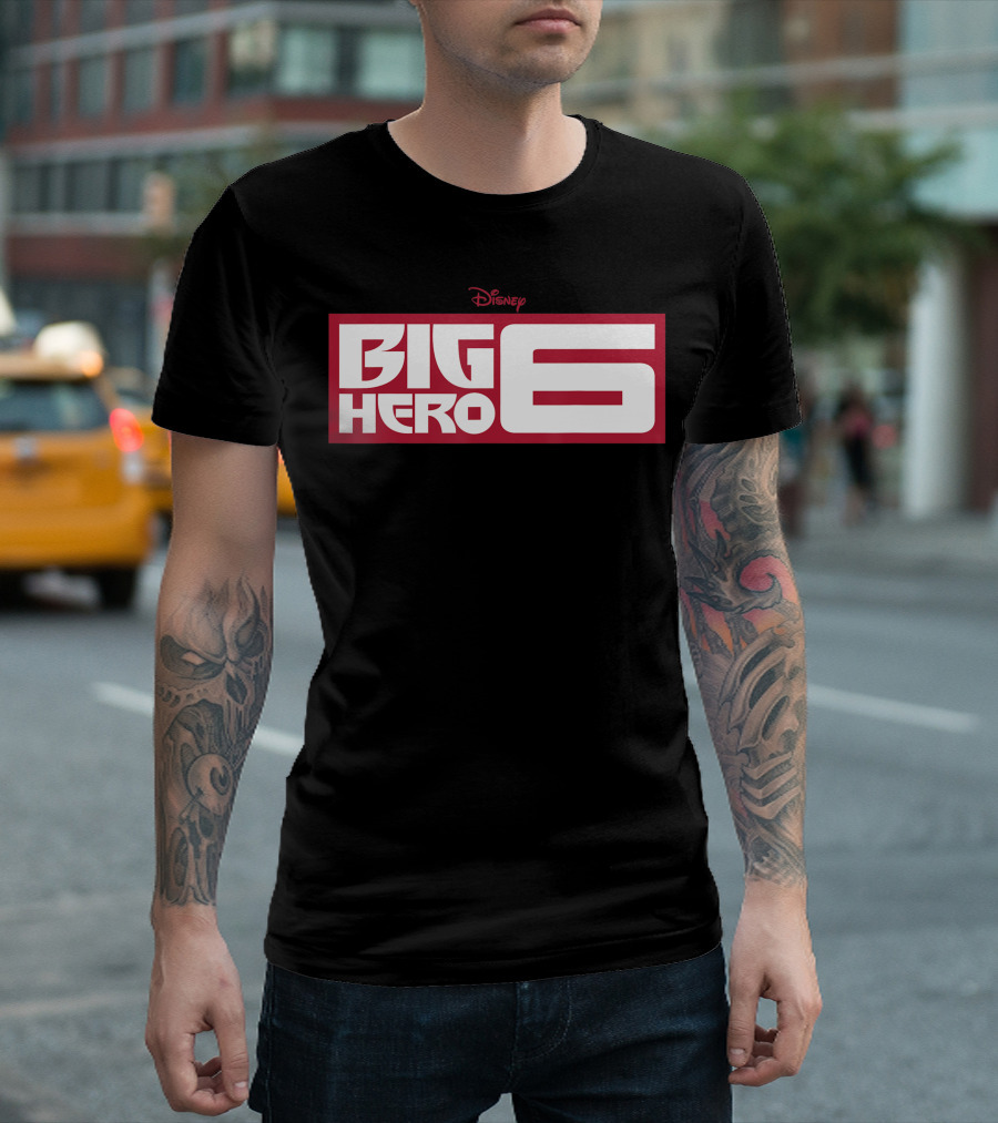 Disney Big Hero 6 Logo White T-Shirt