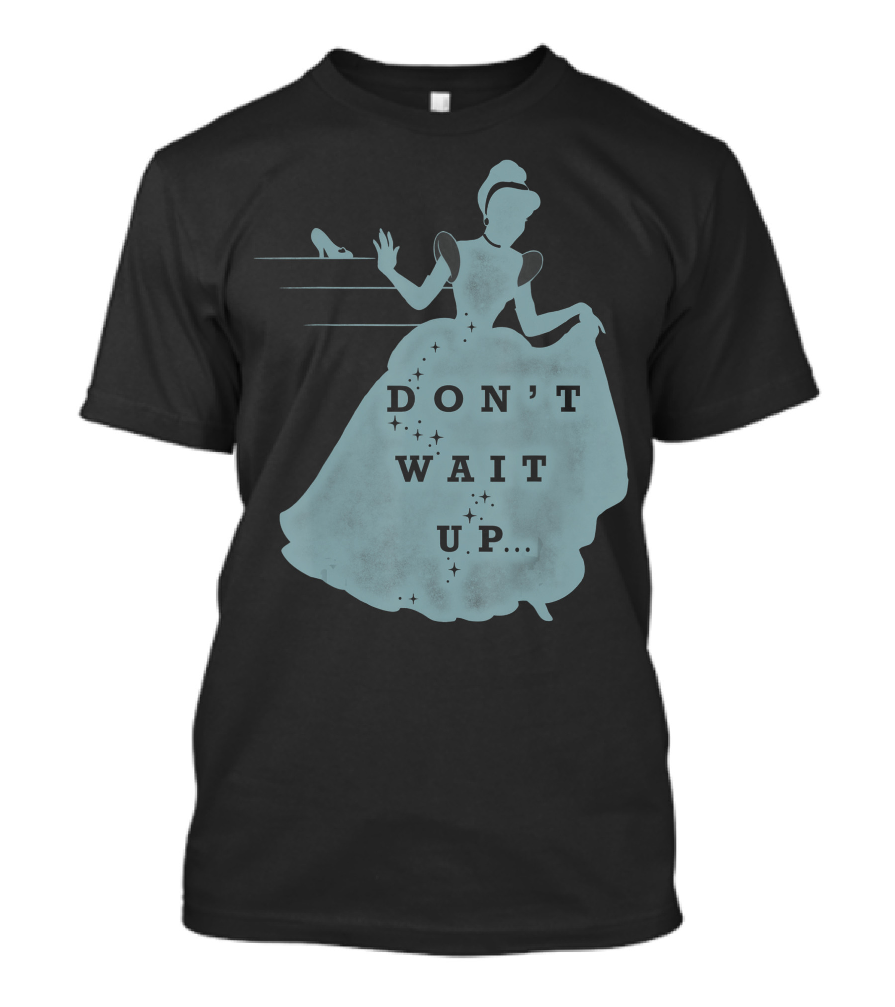 Disney Cinderella Don't Wait Up Glass Slipper T-Shirt