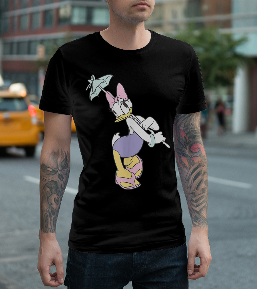 Disney Daisy Duck Summertime Parasol Pastel Charm T-Shirt