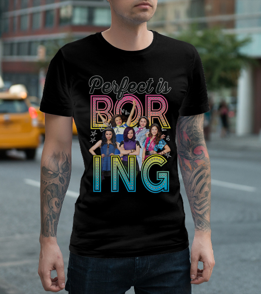 Perfect Is Boring Disney Descendants Cast Fashion T-Shirt
